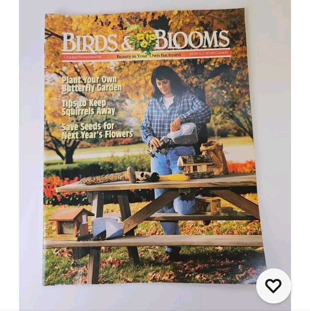 Birds and Blooms Magazines Lot of 6 Dated 1998 1999 & 1 Collector's Edition